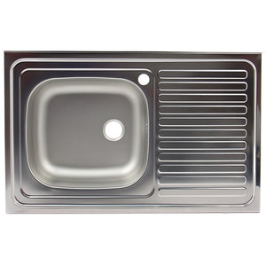 Chiuveta Inox 304, Cuva Stanga, 50x80cm, Montaj Suspendat, Picurator