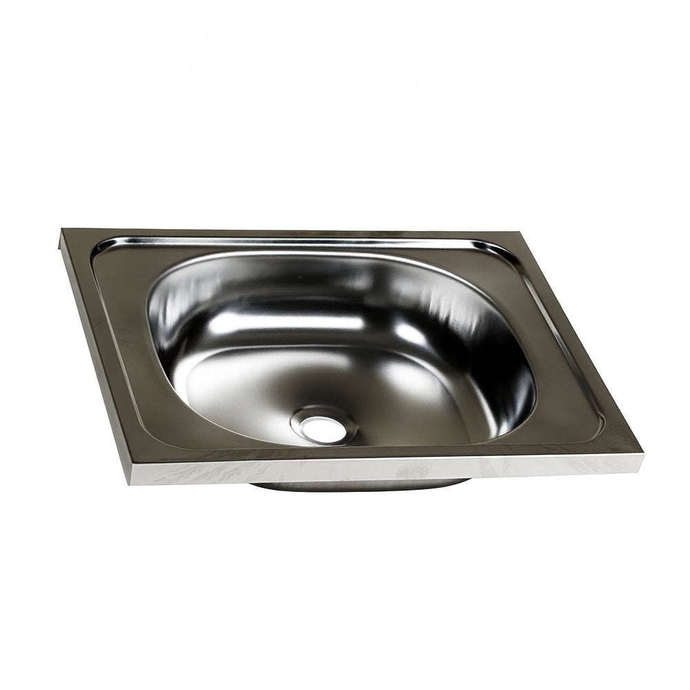 Chiuveta inox o cuva ZILAN Z-INOX, 40x50cm, fara baterie, racord flexibil inclus, ZLN0148, argintiu