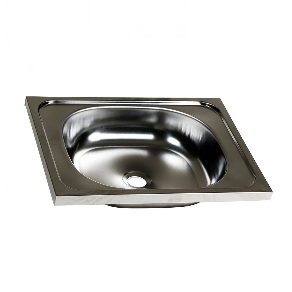 Chiuveta inox o cuva ZILAN Z-INOX, 40x50cm, fara baterie, racord flexibil inclus, ZLN0148, argintiu