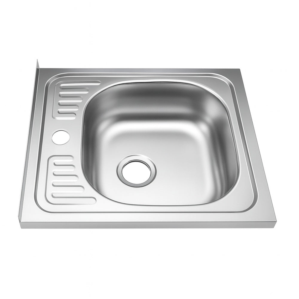 Chiuveta inox o cuva ZILAN Z-INOX, 50x50cm, gaura baterie, finisaj oglinda, ZLN0155, argintiu