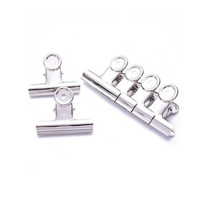Clipsuri metalice Office Cover DL0010 DL6100, inox, 90mm, argintii, set 6 buc