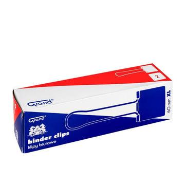 Clipsuri metalice Grand XL 110-1720, 60mm, negre, cutie 2 buc