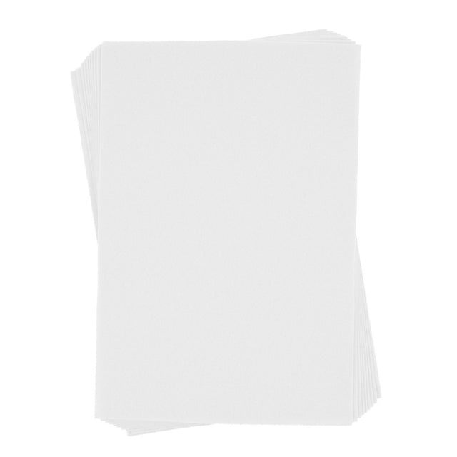 Coli fetru A4, 1mm, alb, set 10 coli, Colorarte