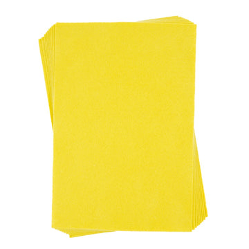 Coli fetru A4, 1mm, galben, set 10 coli, Colorarte