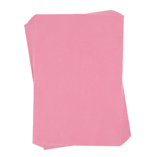 Coli fetru A4, 1mm, roz, set 10 coli, Colorarte