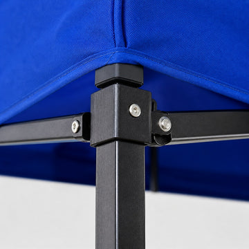Cort pavilion 3x3m pliabil PEXOR FORTE cu cadru metalic, copertina impermiabila, pentru curte, gradina, evenimente, albastru