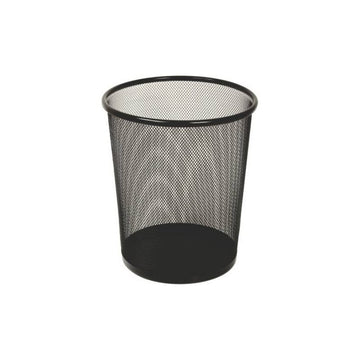 Cos de gunoi CNX 5003, pentru hartie, 12 litri, 24x27cm, plasa metalica, negru