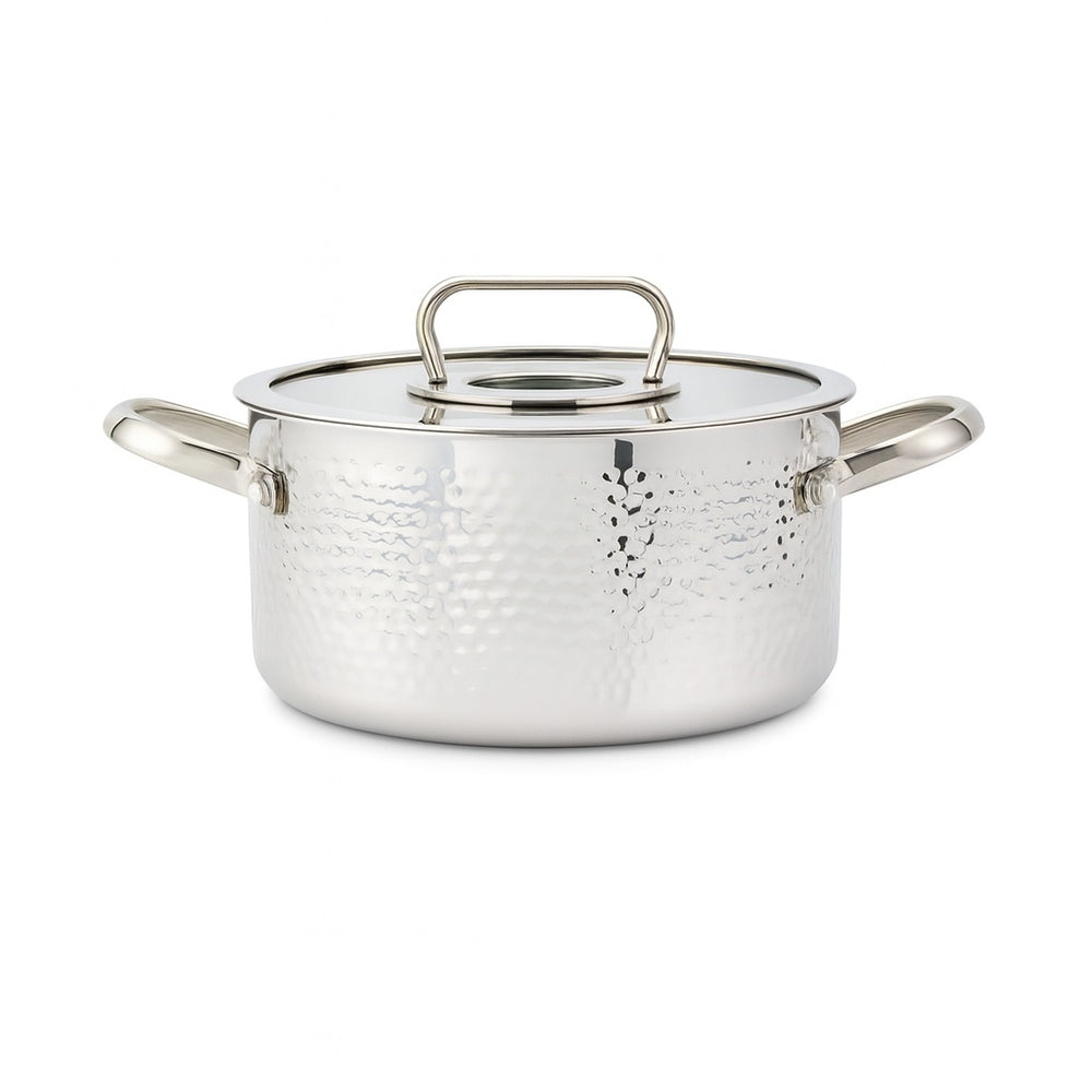 Cratita inox ZILAN, 2.5L, SS304 Tryply, manere nituite, ZLN1313, argintiu