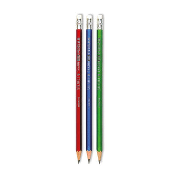 Creion grafit Coral FATIH 16600, HB, cu guma, diverse culori metalizate