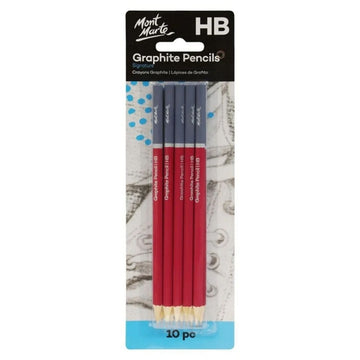 Creion grafit Mont Marte MPN0127, HB, set 10 buc