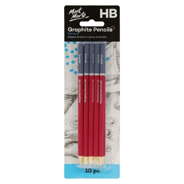 Creion grafit Mont Marte MPN0127, HB, set 10 buc