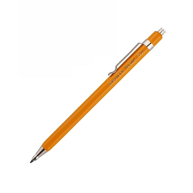 Creion mecanic Koh-I-Noor Versatil K5201C, 2.0mm, corp metalic hexagonal galben, cu ascutitoare