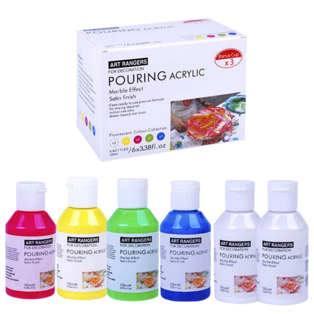 Culori acrilice Magi-Wap, 6 culori x 100ml, PMA06100F-1