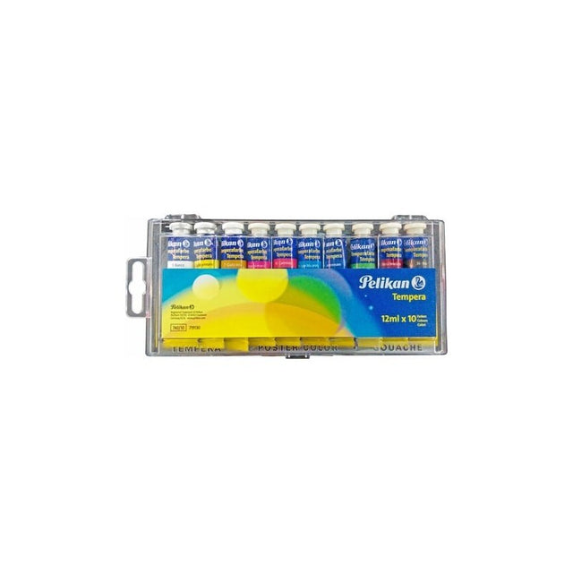 Culori tempera Pelikan, 10 culori x 12ml, 719130