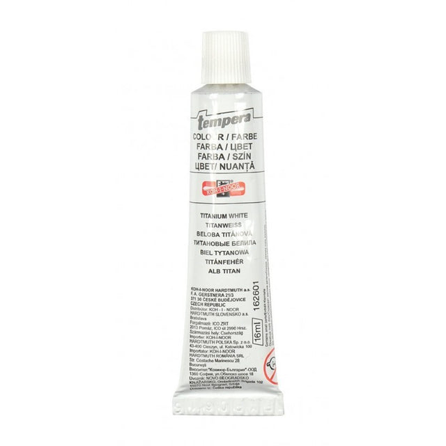 Culori tempera Koh-i-noor, 16ml, alb, set 10 buc, K162 601