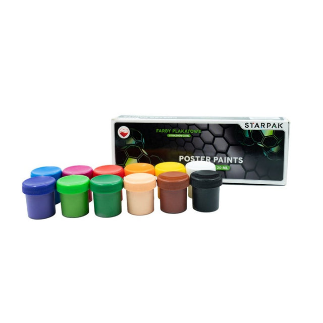 Culori tempera Starpak, 12 culori x 20ml, 437218