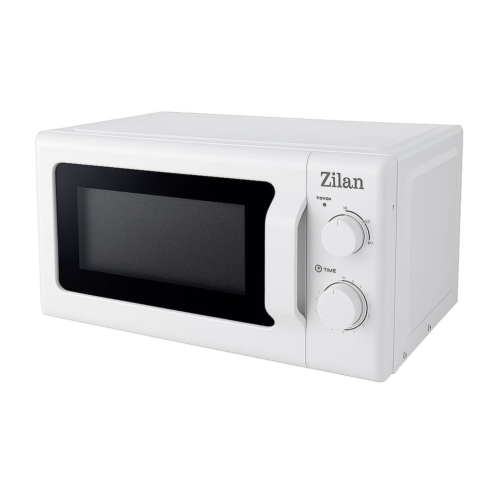 Cuptor cu microunde 20L, Zilan ZLN1174, 700W, 6 nivele putere, functie dezghetare, timer 30 min, alb