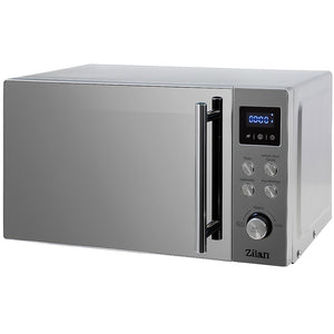 Cuptor cu microunde 20L, Zilan ZLN1238, 700W, 8 programe automate, functie dezghetare, afisaj digital LED, inox/gri