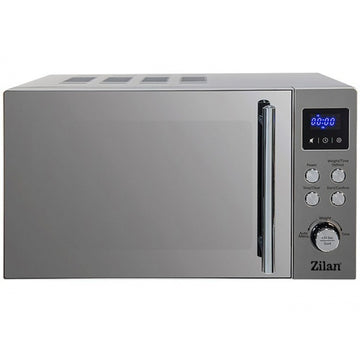 Cuptor cu microunde digital Zilan ZLN1238, 20 L, 700 W, 8 programe automate, functie dezghetare, afisaj LED, panou inox