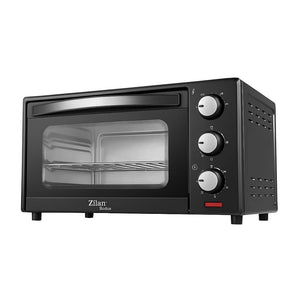 Cuptor electric 15L, Zilan ZLN0973 RODIN, 1200W, temperatura reglabila, timer 60 min, geam dublu, negru