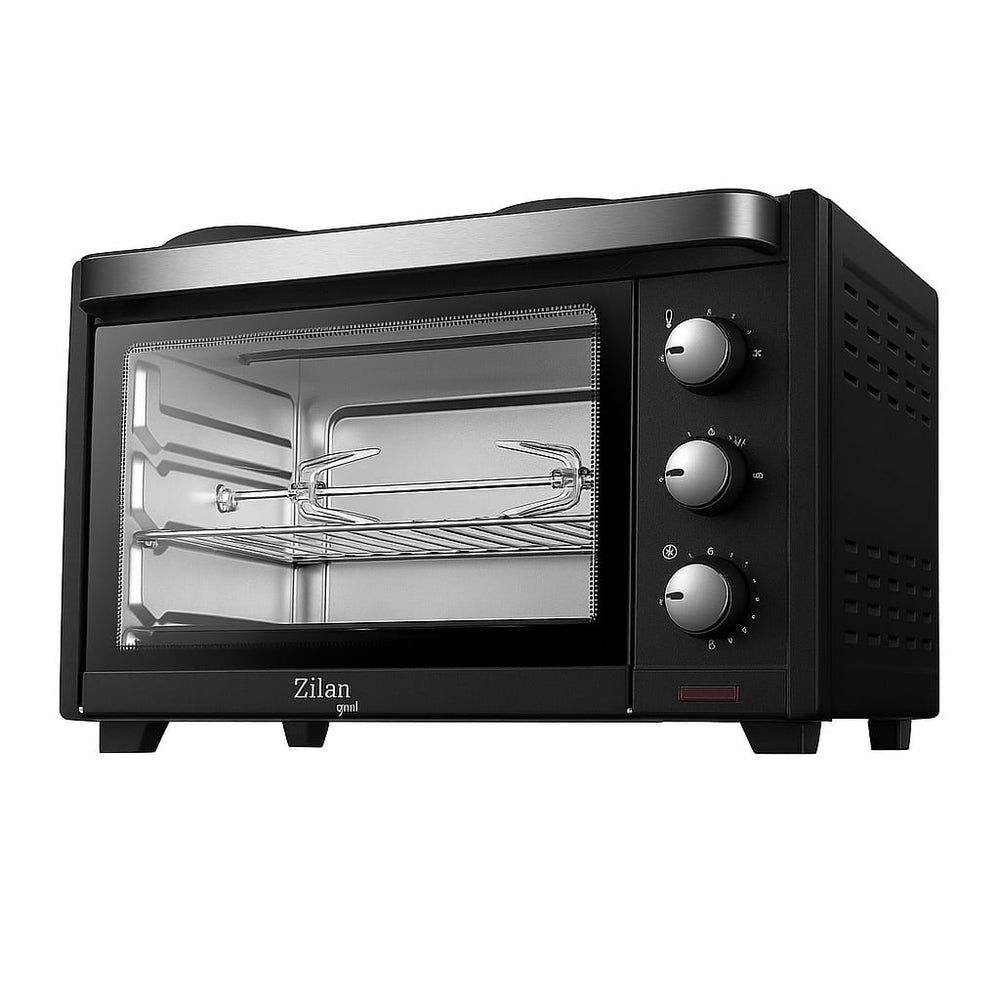 Cuptor electric 28L, Zilan ZLN0997 YUSUF, 1600W, temperatura reglabila, timer 60 min, ventilatie, negru