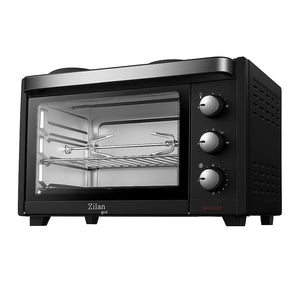 Cuptor electric 28L, Zilan ZLN0997 YUSUF, 1600W, temperatura reglabila, timer 60 min, ventilatie, negru