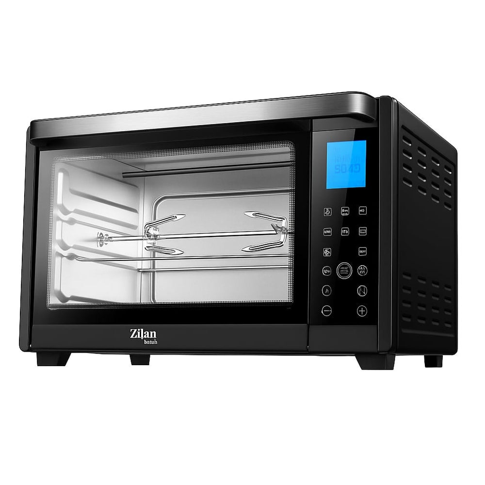 Cuptor electric 28L, Zilan ZLN1031 DARAN2, 1600W, temperatura reglabila, timer 60 min, ventilatie, negru