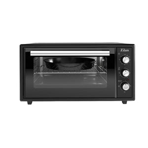 Cuptor electric 45L, Zilan ZLN5649, 2000W, 3 trepte de putere, timer 90 min, termostat reglabil, interior emailat, negru