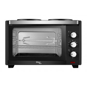 Cuptor electric Zilan ZLN0997 YUSUF, 28 L, 1600 W, temperatura reglabila 230°C, functie ventilatie, timer 60 min, negru