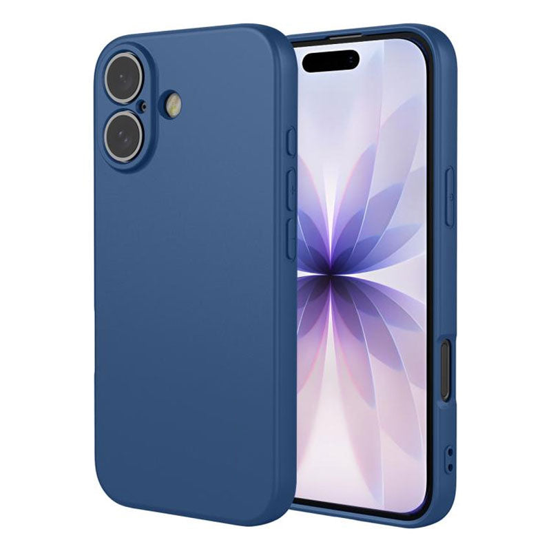 Husa Soft - iPhone 17, MicroFiber, TPU, Navy Blue