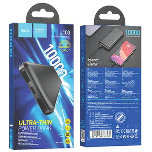 Baterie externa Hoco J100, 2xUSB-A, 10000 MAh - Negru