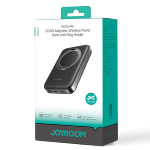 Baterie externa Joyroom PBM12, 22.5W, 1xUSB-C, 1xUSB, PD, QC3.0, Fast, Ring Stand - Negru