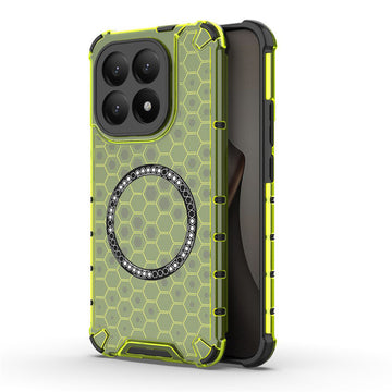 Husa HoneyComb pentru Honor 400, cu Extra Protectie Colturi, cu MagSafe - Verde