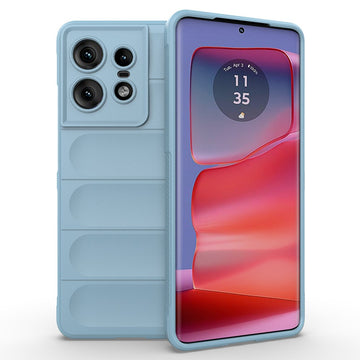 Husa Wave pentru Motorola Edge 50 Neo, Grip Anti-Shock, TPU - Bleu