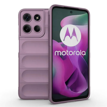 Husa Wave pentru Motorola Moto G17 Power, Grip Anti-Shock, TPU - Mov deschis