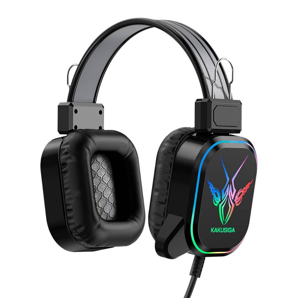 Kaku (KSC-581) - Casti cu Fir, On Ear, 3.5mm, 2.1m cablu, Gaming, Light Ambient, Black