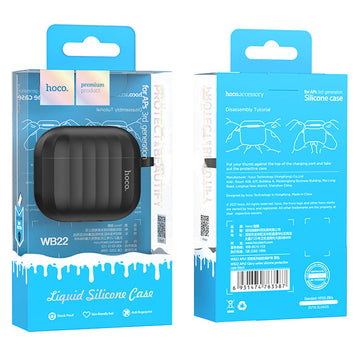 Husa HOCO WB22 pentru AirPods 3, TPU - Negru