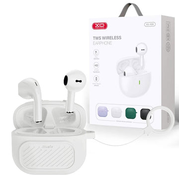 Casti Wireless XO X26, Ear Buds, BT 5.1, 180h StandBy, 300mAh, Husa + Lanyard - Alb