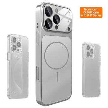 Husa MagLens pentru iPhone 16 Pro Max, SlimCase, GlassGuard, Sliver