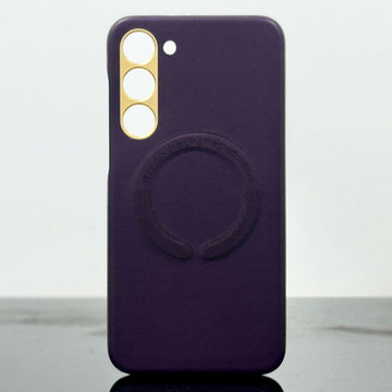 Husa Kraft pentru Samsung S23 Ultra S918, Samsung S23 Ultra S918, MagCase, Piele ecologica - Mov