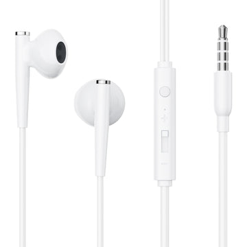Casti cu Fir Joyroom JR-EW04, In Ear, 3.5mm, 1.2m, Mic & Volume Key, HiFi - Alb