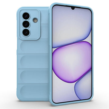 Husa Wave pentru Samsung Galaxy A27, Grip Microfiber, ShockProof - Bleu
