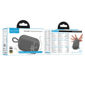 Boxa Portabila Sport Hoco HC46, BT 6.0, 7W, 1200mAh, FM, TF Card, USB, TWS - Gri