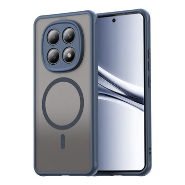 Husa MagFrost Pro pentru Xiaomi Redmi Note15 5G, Matte MagSafe, Frosted Frame - Bleumarin