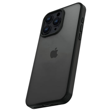 Husa Fashion pentru iPhone 15 Pro Max, Frosted - Gri / Negru