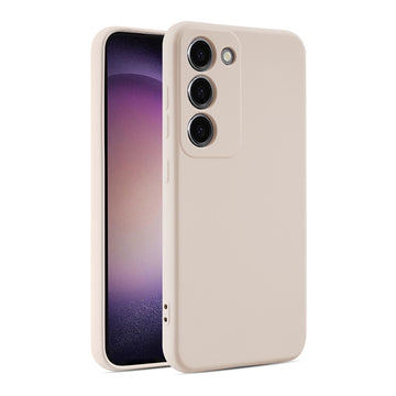 Husa Soft pentru Xiaomi Redmi Note 12 Pro, MicroFiber, TPU - Crem nisip