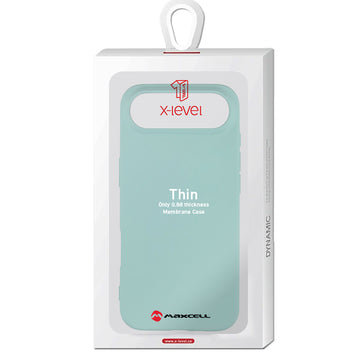 Husa X-Level Thin pentru iPhone 17 Air, Thin Series, SoftTouch - Turcoaz
