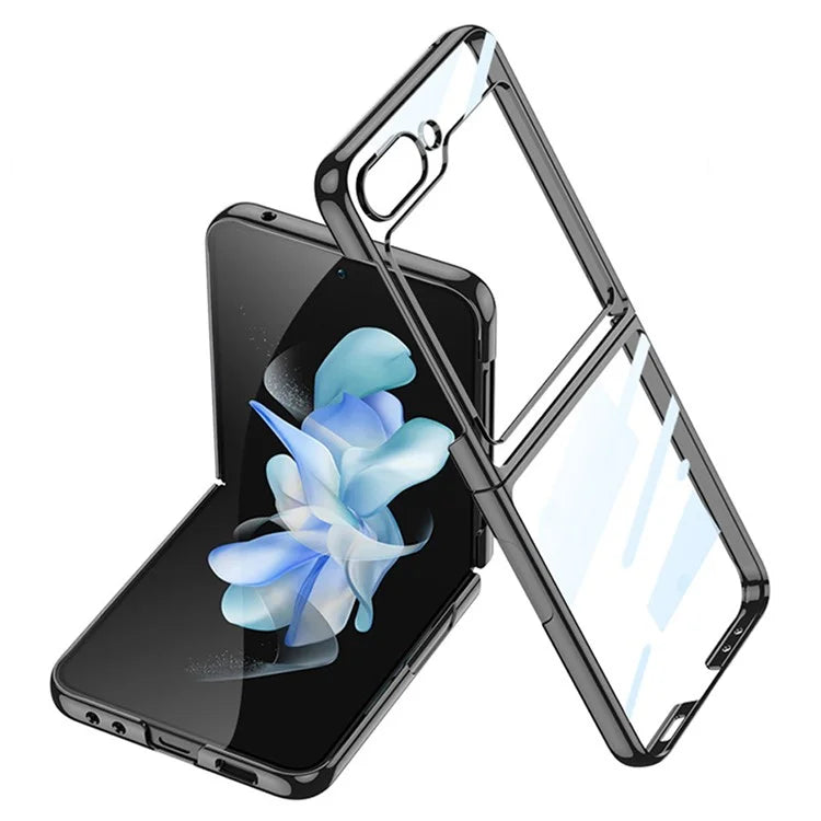 Husa Chrome - Samsung Z Flip6, Plastic Thin, Crystal, Black