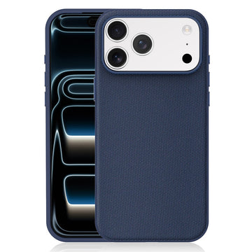 Husa Woven pentru iPhone 18 Pro Max, MagCase, TechWoven Piele, Soft Craft, Bleumarin