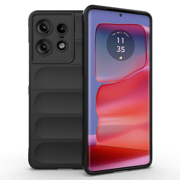 Husa Wave pentru Motorola Edge 50 Neo, Grip Anti-Shock, TPU - Night negru